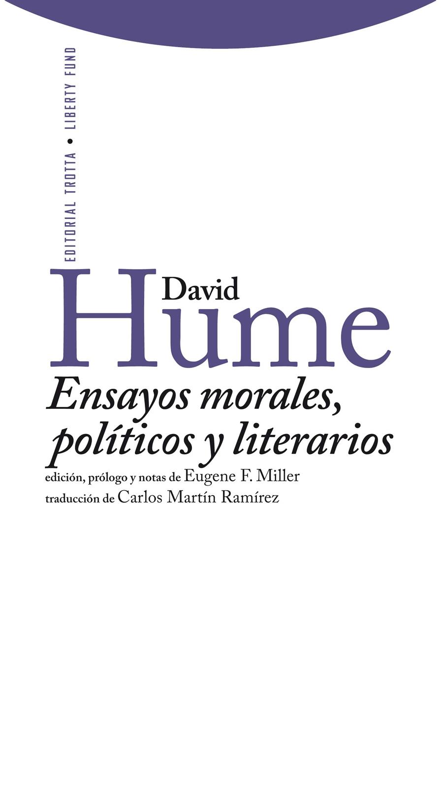 Ensayos morales, políticos y literarios | 9788498791693 | Hume, David
