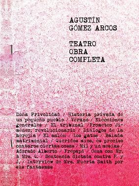 Teatro. Obra completa | 9788419047472 | Gómez Arcos, Agustín