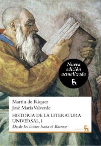 Hist.De  la literatura universal 1 n.Ed. | 9788424936242 | De Riquer, Martí/Valverde, José María