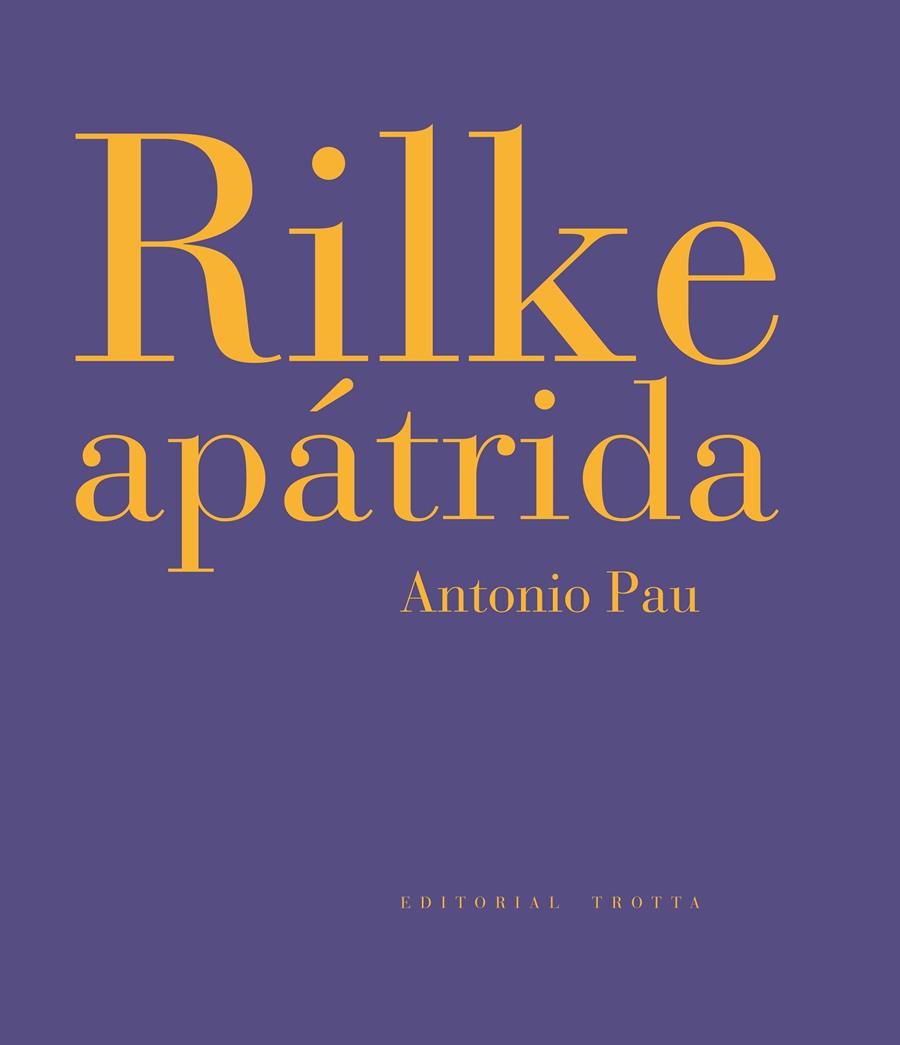 Rilke apátrida | 9788498791983 | Pau, Antonio