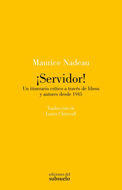 ¡Servidor! | 9788412974799 | Nadeau, Maurice