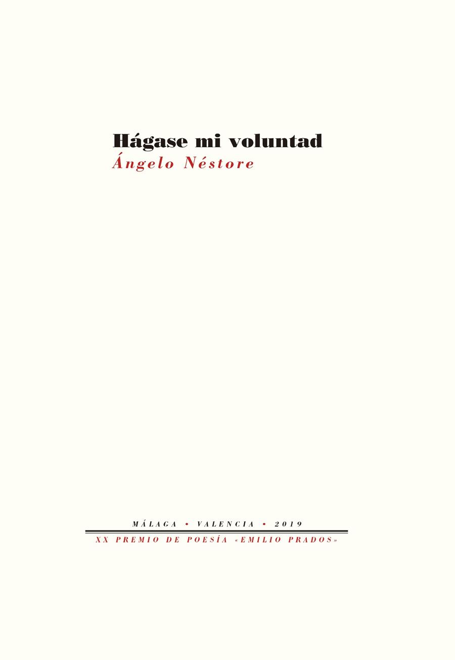 Hágase mi voluntad | 9788418178054 | Néstore, Ángelo