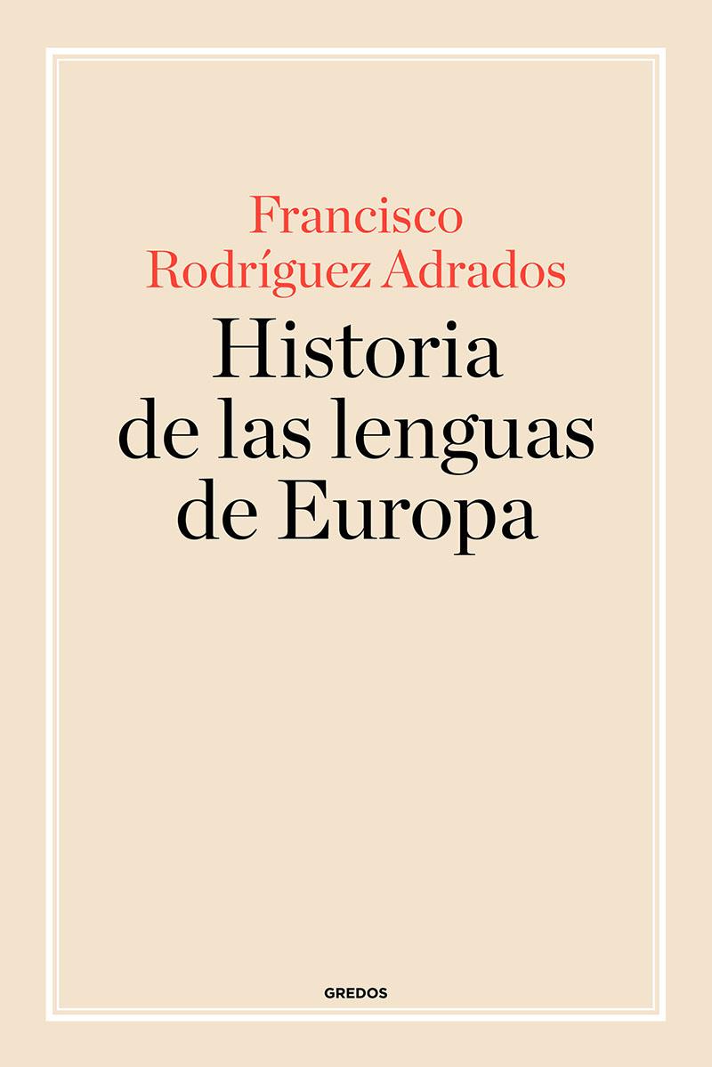 Historia de las lenguas de Europa | 9788424998875 | R. Adrados, Francisco