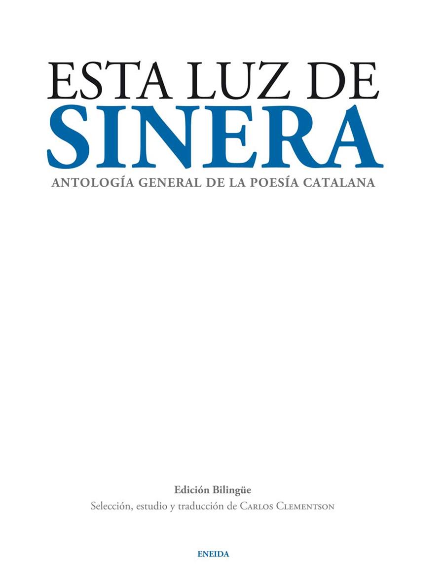 Esta Luz de Sinera | 9788492491759 | Varios autores