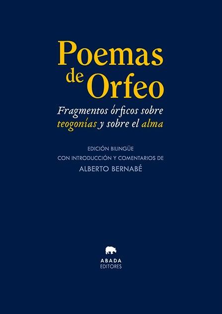 Poemas de Orfeo | 9791387521196 | Bernabé, Alberto