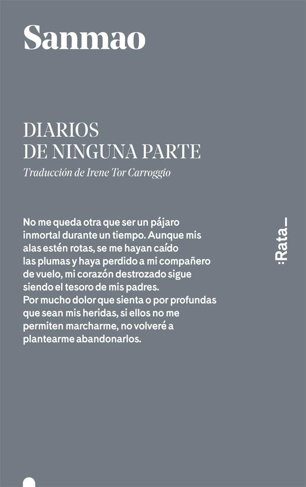 Diarios de ninguna parte | 9788416738076 | Sanmao