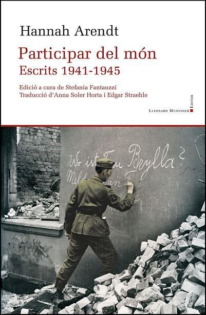 Participar del món | 9788417833596 | Arendt, Hannah