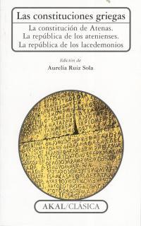 Las constituciones griegas | 9788476001660 | Varios autores