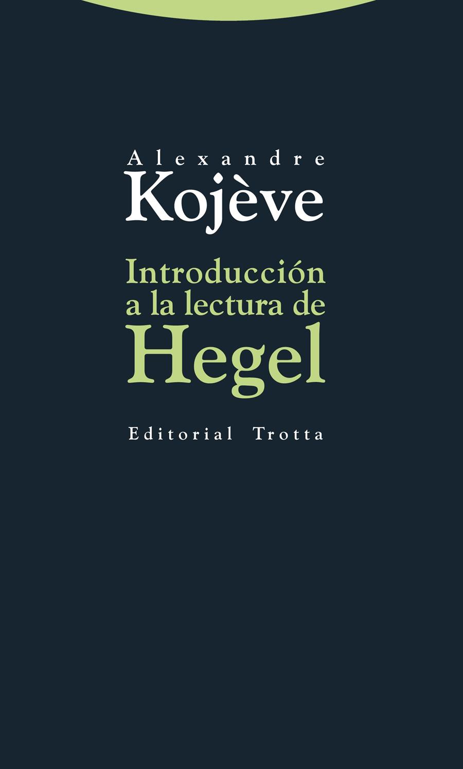 Introducción a la lectura de Hegel | 9788498794663 | Kojève, Alexandre