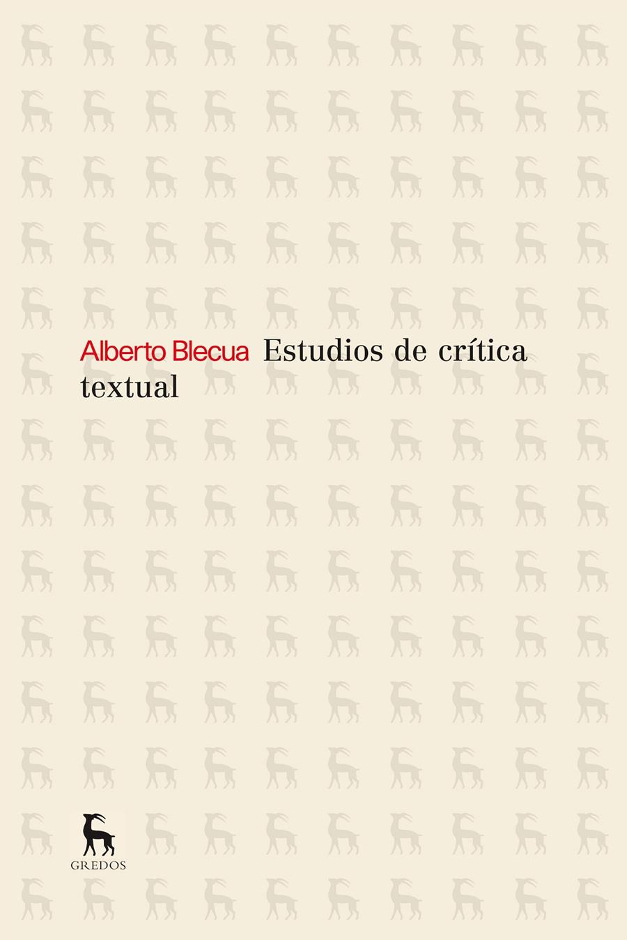 Estudios sobre critica textual | 9788424936303 | BLECUA , ALBERTO