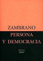 Persona y democracia | 9788478443147 | Zambrano, María