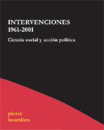 Intervenciones 1961-2001 | 9788495786630 | Bourdieu, Pierre
