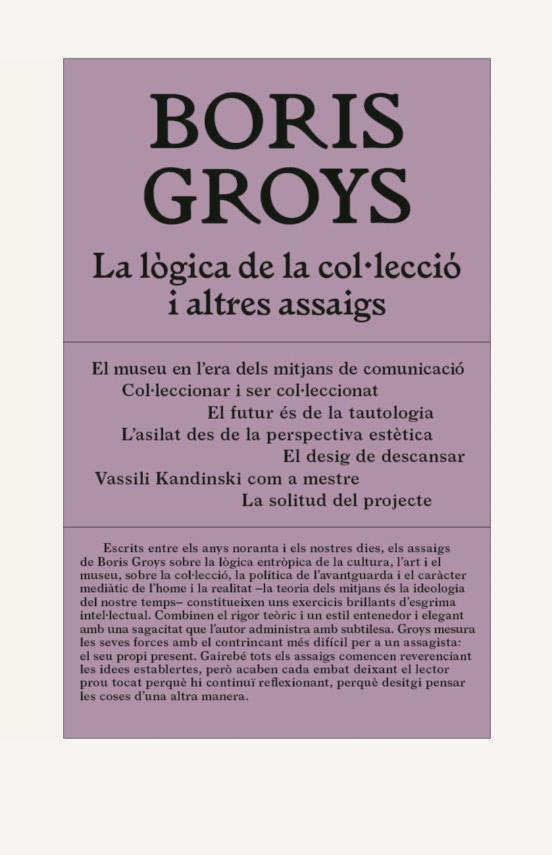 La lògica de la col·lecció i altres assaigs | 9788412230574 | Groys, Boris