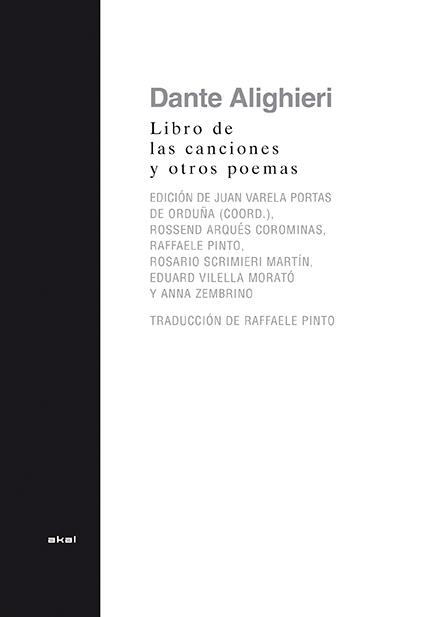El libro de las canciones y otros poemas | 9788446039518 | Alighieri, Dante