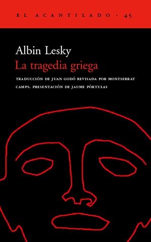La tragedia griega | 9788495359193 | Lesky, Albin