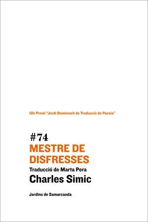 Mestre de disfresses | 9788497665247 | Charles Simic
