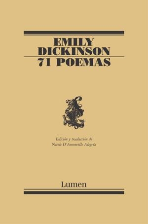 71 poemas | 9788426428707 | DICKINSON, EMILY