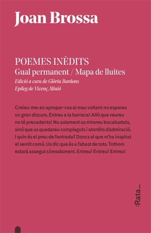 Poemes inèdits | 9788416738243 | Brossa i Cuervo, Joan