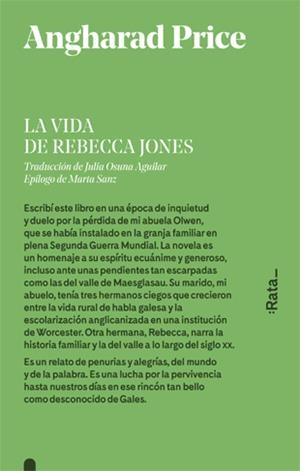 La vida de Rebecca Jones | 9788416738441 | Price, Angharad