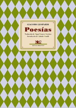 Poesías | 9788484728238 | Leopardi, Giacomo