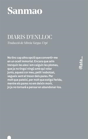 Diaris d'enlloc | 9788416738069 | Sanmao