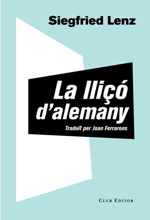 Lliçó d'alemany | 9788473292061 | Lenz, Siegfried