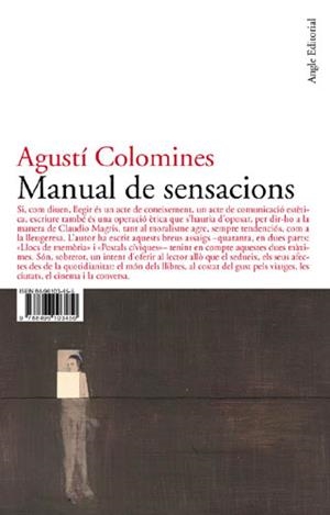 Manual de sensacions | 9788496103450 | Colomines i Companys, Agustí
