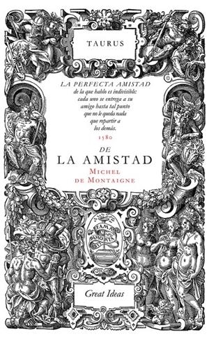De la amistad (Great Ideas) | 9788430616572 | MONTAIGNE,MICHEL DE