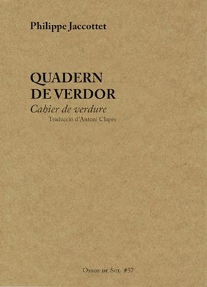 Quadern de verdor | 9788412220674 | Jaccottet, Philippe