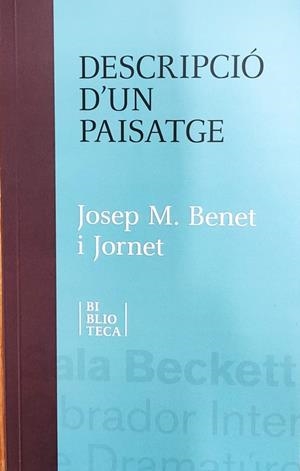 Descripció d'un paisatge | 9788412360615 | Benet i Jornet, Josep M.
