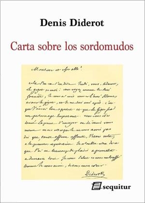 Carta sobre los sordomudos | 9788415707776 | Diderot, Denis