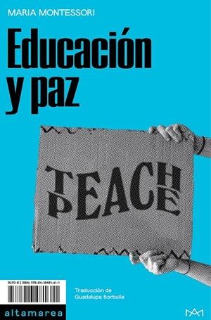 Educación y paz | 9788418481611 | Montessori, Maria