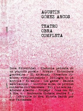Teatro. Obra completa | 9788419047472 | Gómez Arcos, Agustín