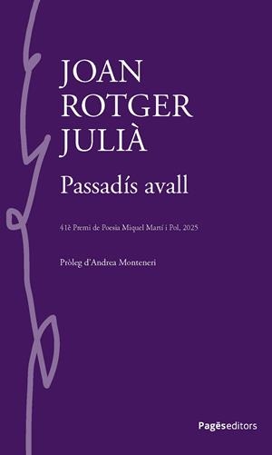Passadís avall | 9788413037424 | Rotger Julià, Joan