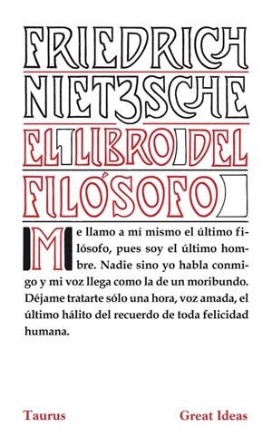 El libro del filósofo (Great Ideas) | 9788430602216 | NIETZSCHE,FRIEDRICH