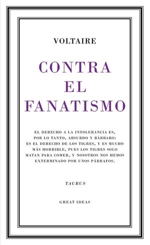 Contra el fanatismo religioso (Great Ideas 39) | 9788430617265 | VOLTAIRE