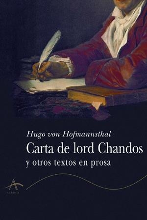 Carta de lord Chandos | 9788484280941 | Hofmansthal, Hugo von