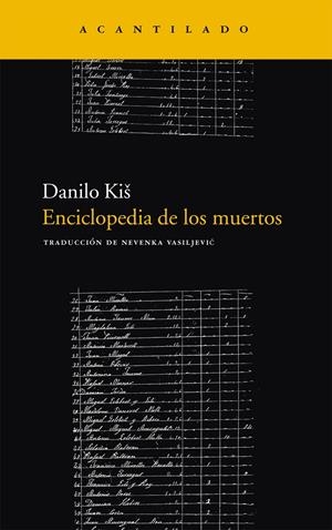 Enciclopedia de los muertos | 9788496834590 | Kis, Danilo